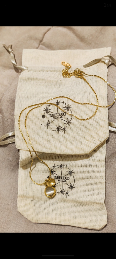 Colar Luz de Gato Banhado a Ouro